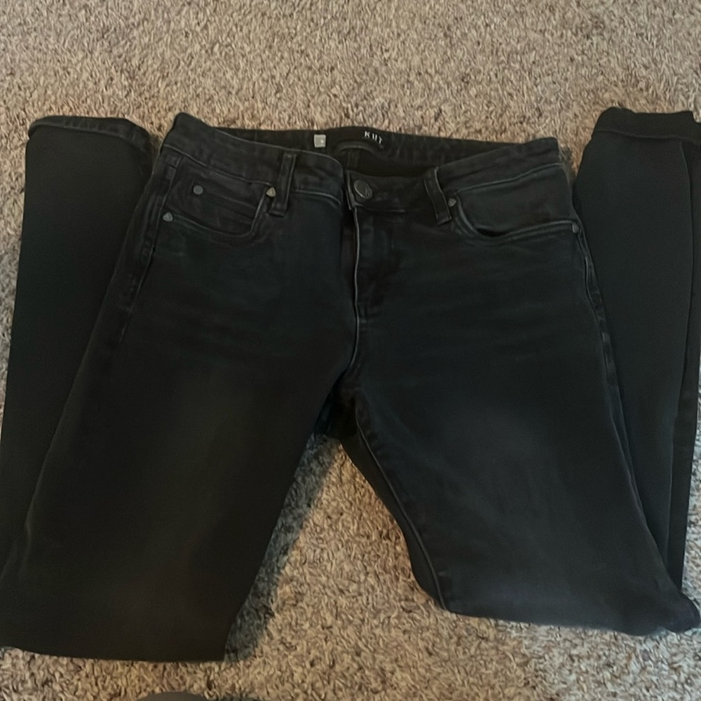 KUT skinny jeans, size 8, dark gray color.